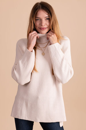 boutique long sleeve turtleneck sweater