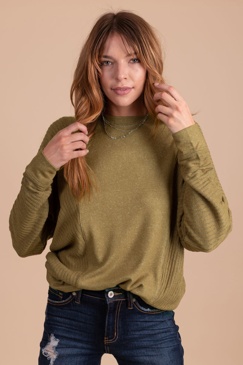 Cheers To Us Textured Knit Sweater - Light Green
