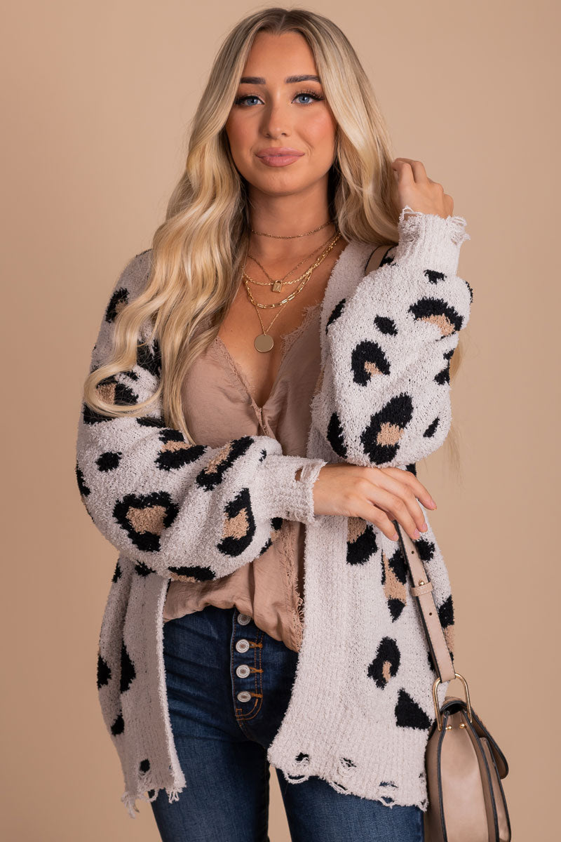 Women's Boutique Off White Fall Cardigan