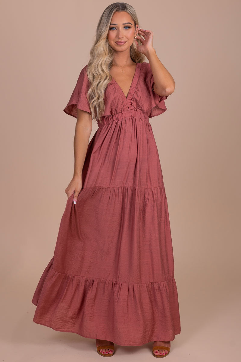 Light Mauve Pink Flowy Dress