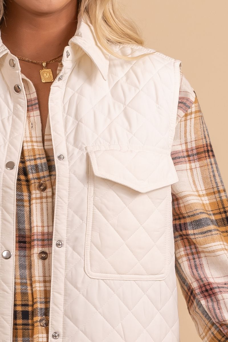 Next in Line Quilted Vest