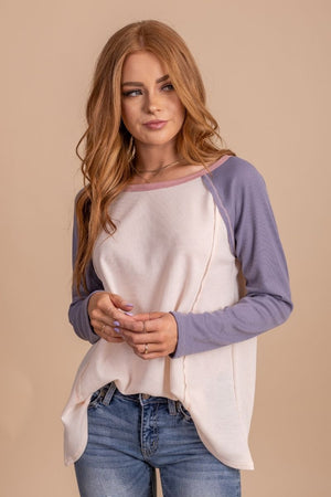 Summer Crush Color Block Top - Purple
