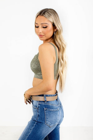 Green Cute and Comfortable Boutique Bralettes for Women