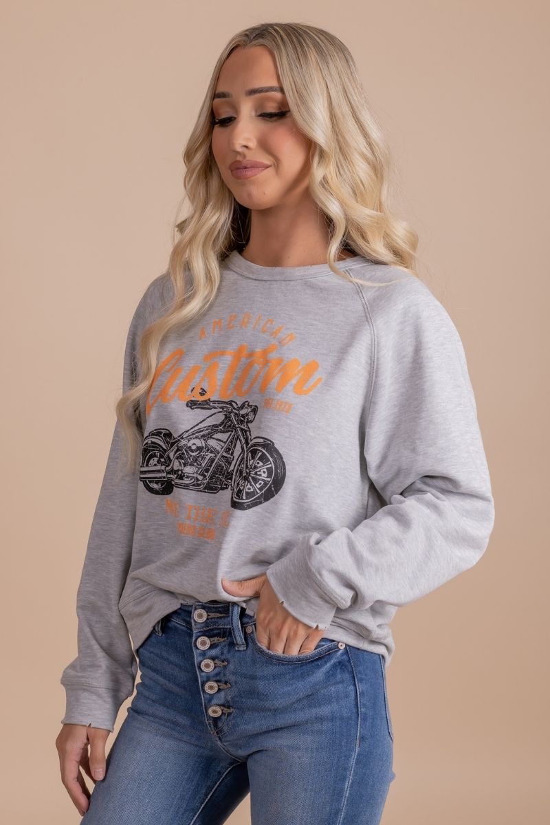 Spring Paradise Graphic Pullover Sweatshirt