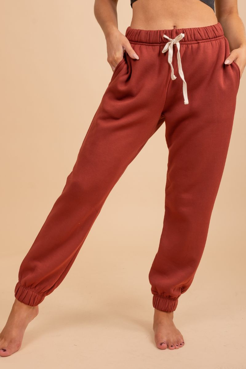 Red Cute and Comfortable Boutique Sweatpants for Women