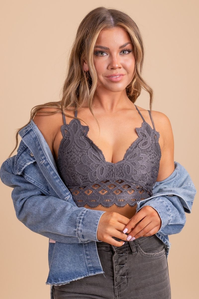Don't Hesitate Floral Lace Bralette
