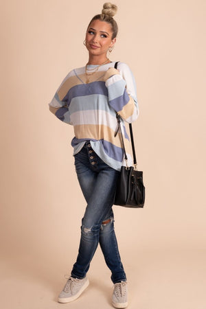 Unforgettable Striped Long Sleeve Top