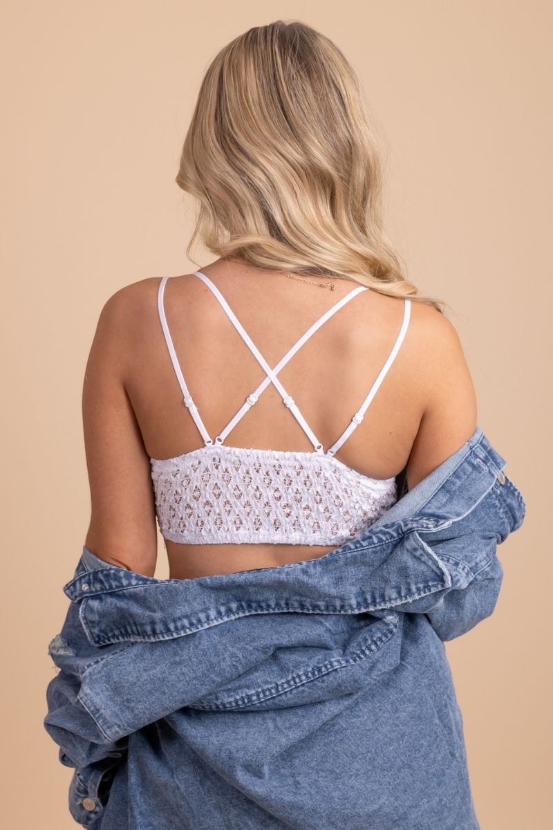 Don't Hesitate Floral Lace Bralette