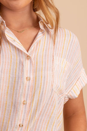 Orange Cute and Comfortable Boutique Shirts for Women