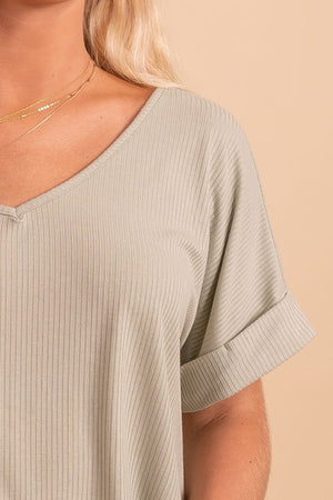 A Sight For Sore Eyes Ribbed Top