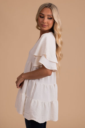 Slow Down Summer Tiered Blouse
