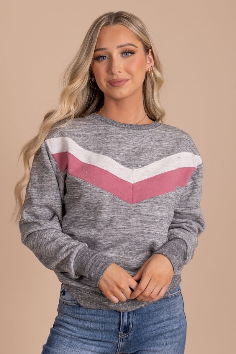 No Plans Marled Pullover
