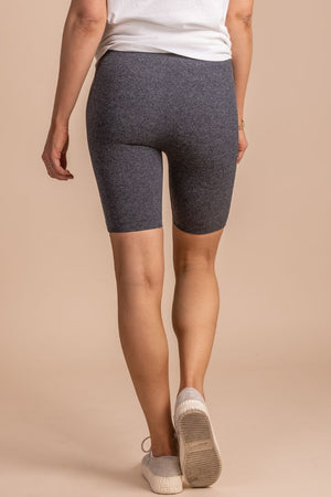 Women's Gray Everyday Boutique Biker Shorts