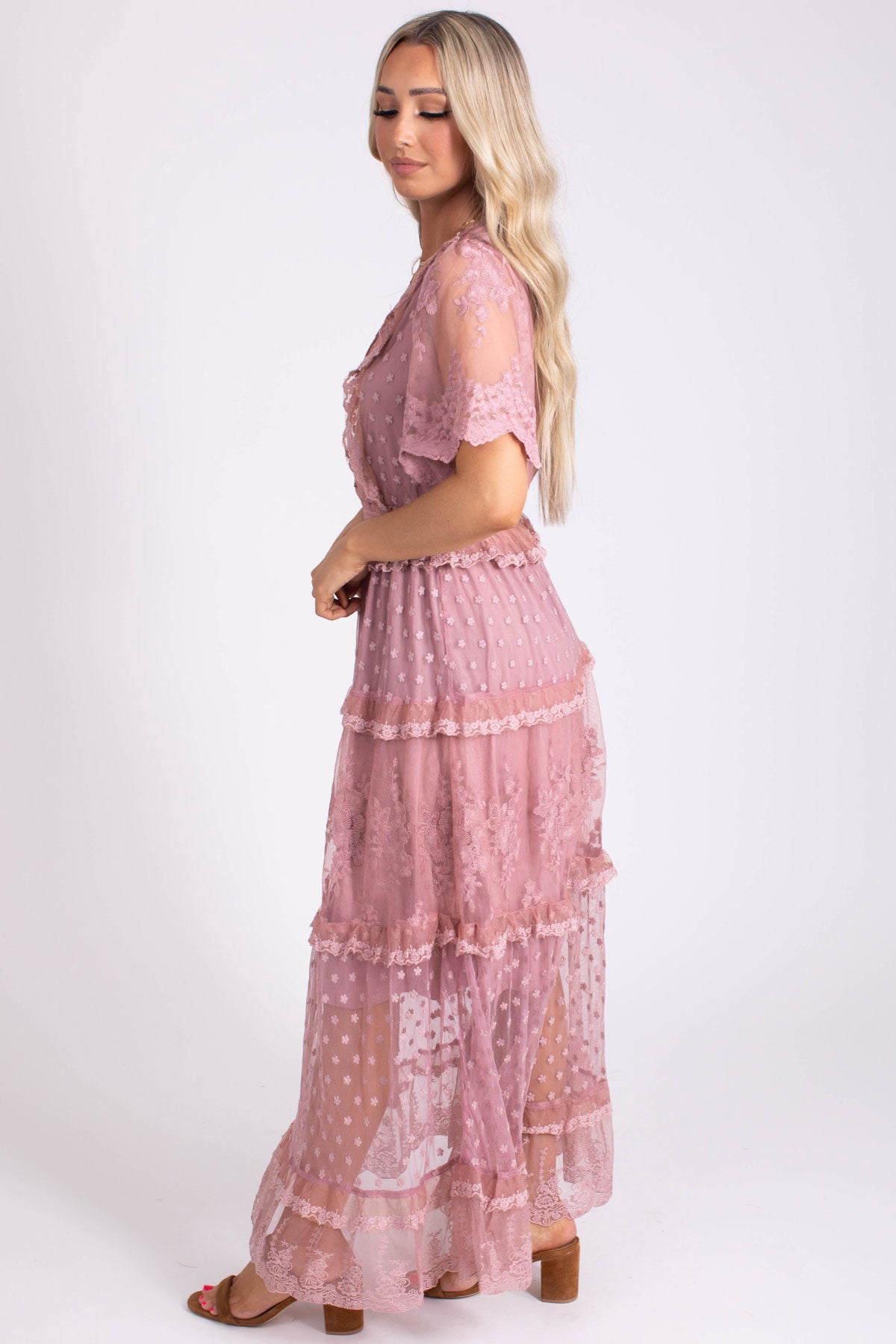 Lace Maxi Dress for Spring Summer
