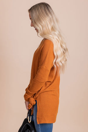 boutique women's long sleeve top for fall
