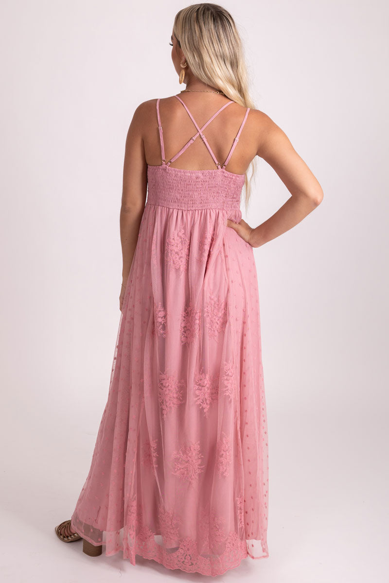 Find Your Voice Lace Maxi Dress