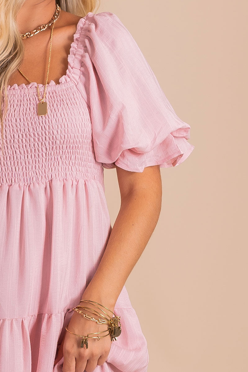 women's pink maxi dress