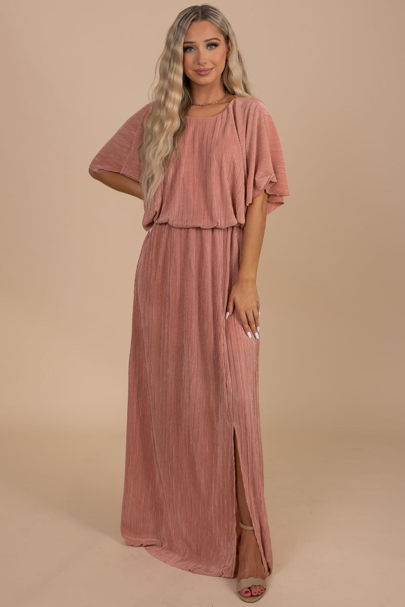 boutique fall and winter ribbed maxi dress for special occasions