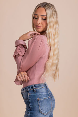 bubble sleeve bodysuit