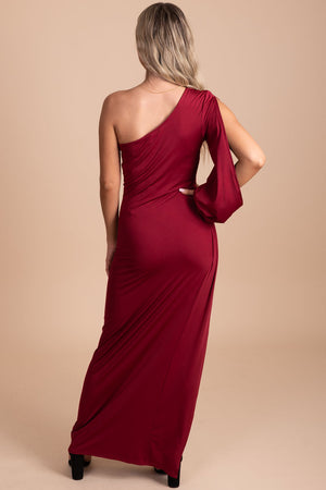 boutique red holiday dress