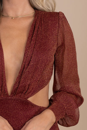 women's boutique red burgundy maxi dress