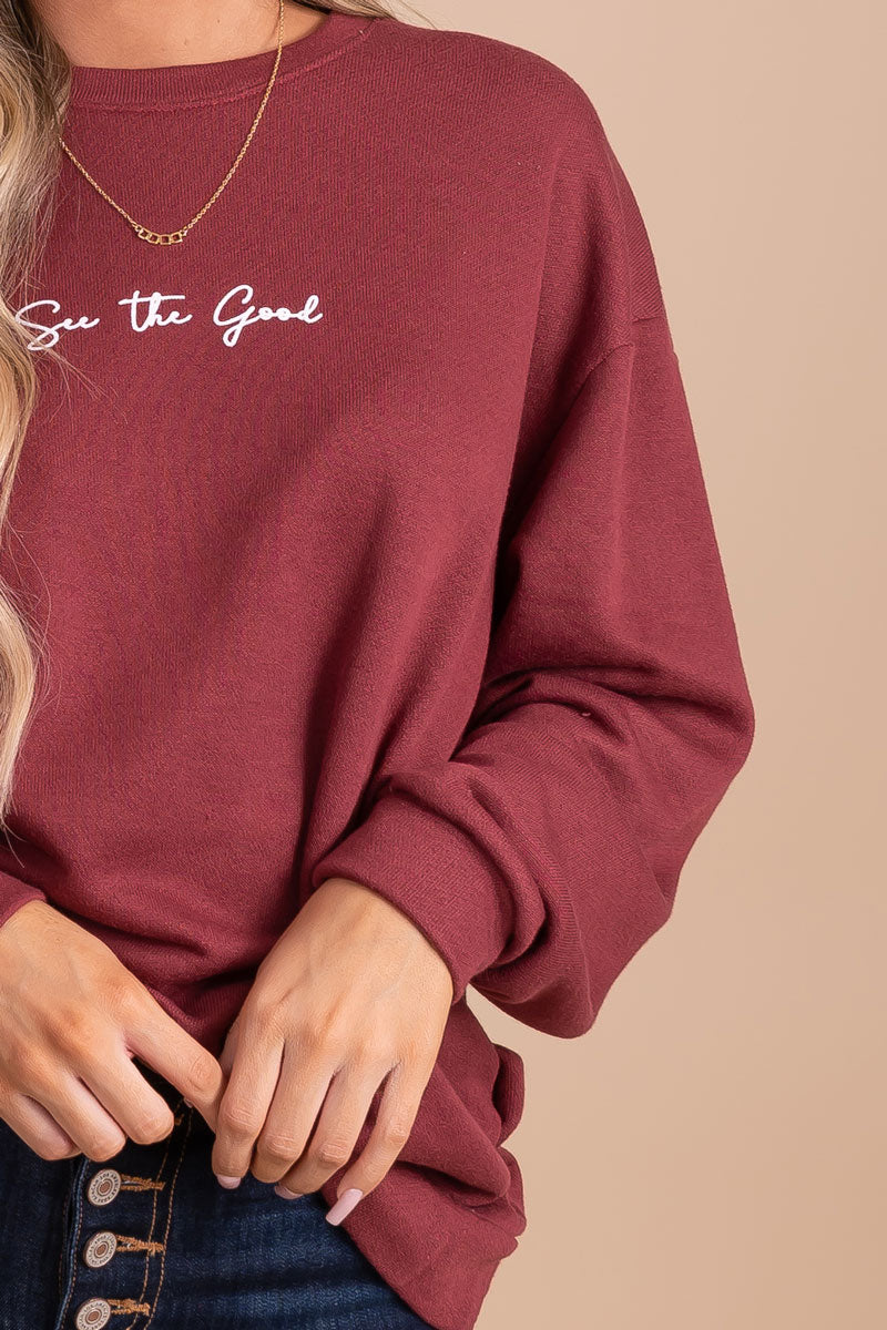 see the good knit pullover sweater