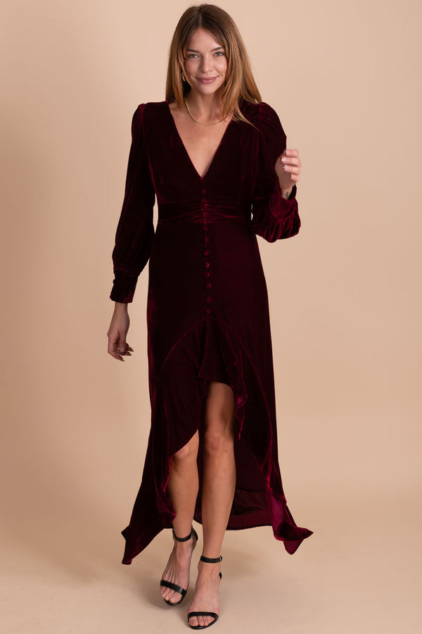 Ghost red sale velvet dress