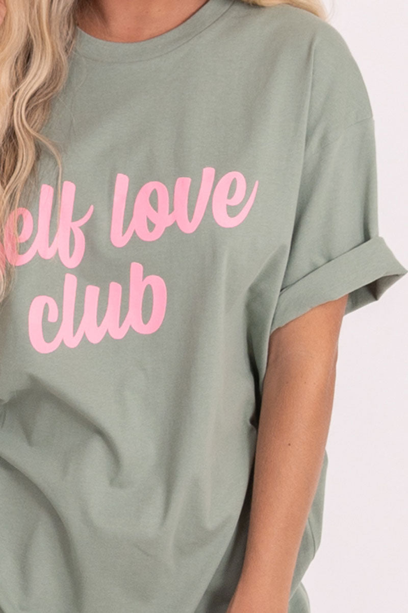 self love club graphic tee