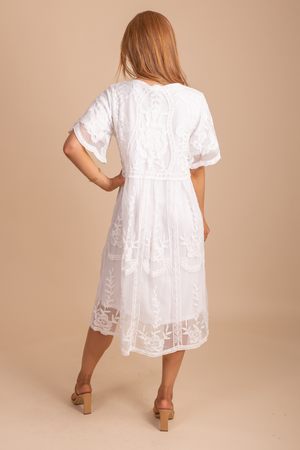 Long White Dress for Women