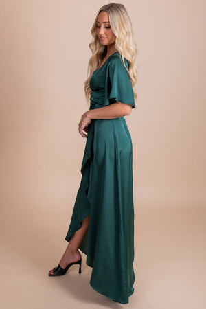 women's boutique maxi dress hunter green