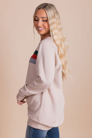 Striped Sweater Boutique Clothing for Women