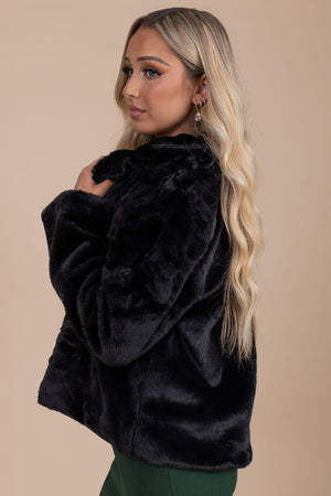 faux fur coat for fall and winter