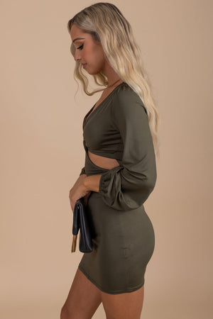boutique long sleeve bodycon dress