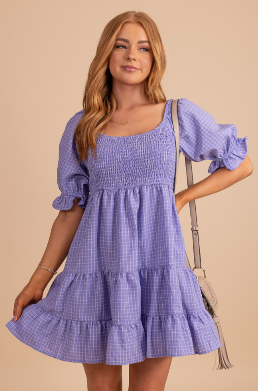 Twirling In The Lavender Fields Mini Dress