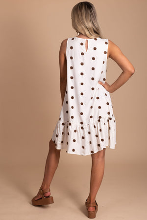 boutique women's white mini dress