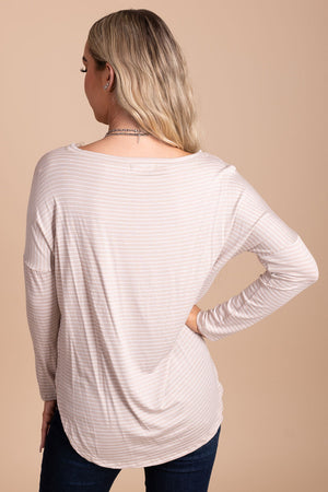 slouchy fit long sleeved top