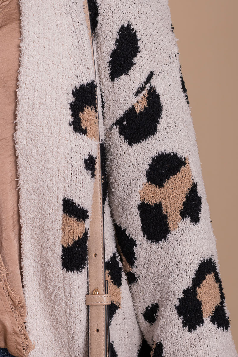 Boutique Women's Leopard Print Fall and Winter Cardigan