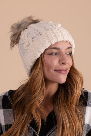 women's boutique chunky knit beanie